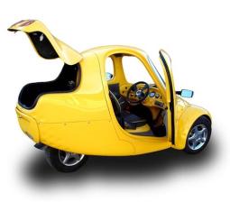 cool bright yellow three wheeler car.jpg
