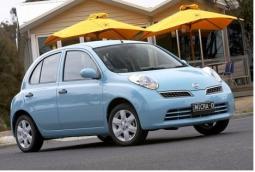 Very cut interesting baby blue Nissan car picture.JPG