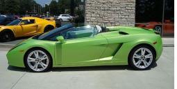 Bright green 2008 lamborghini gallardo spyder.jpg
