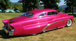 Pink 70's Style Car Very Cool