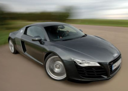 Black sport car picture_2008 Audi R8 car.PNG