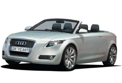 Silver 2009 Audi A5 Cabriolet convertable sport car picture.PNG