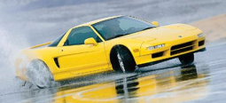 997 Acura NSX-T sport car in bright yellow.PNG