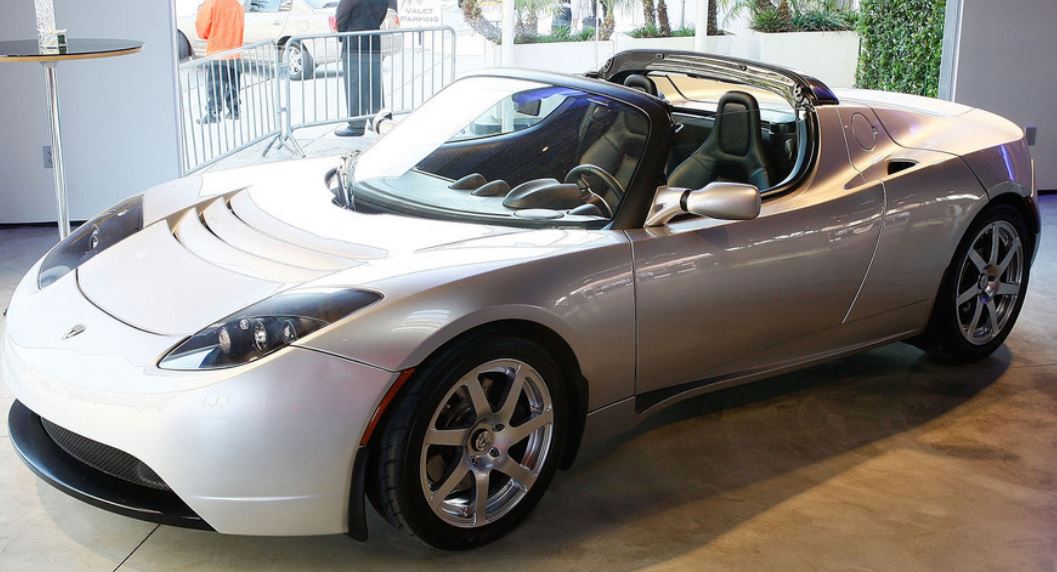 Close up picture of  Tesla eletric cars photos.JPG