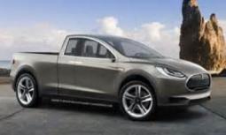 Future Tesla vehicle with Tesla truck.JPG