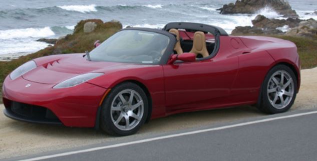 Red Tesla cars photos.JPG