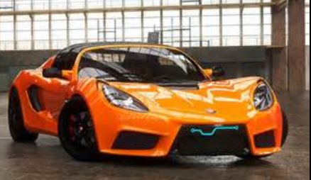 Orange Tesla Roadster picture.JPG