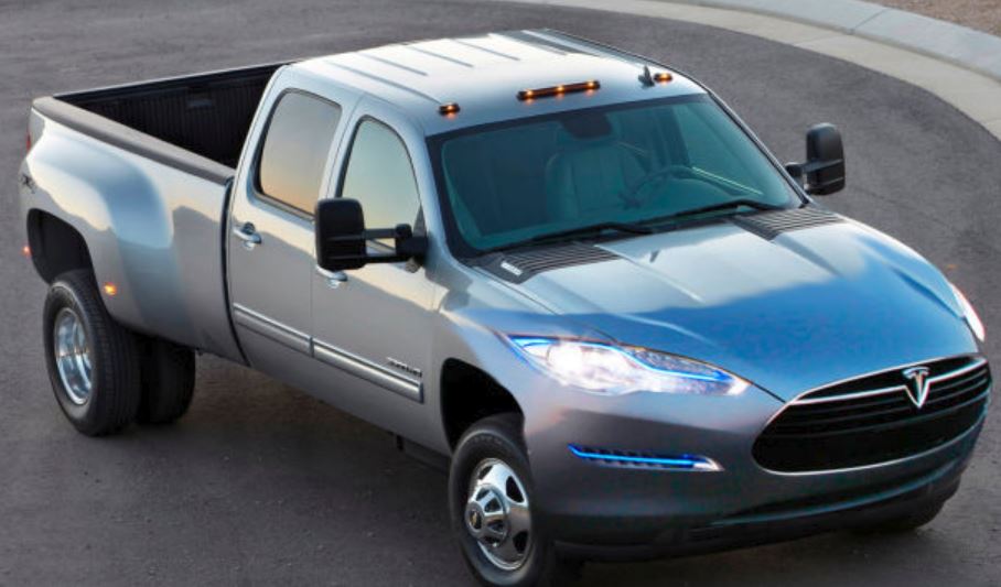 Eletric pickup truck picture of Tesla pickup truck.JPG