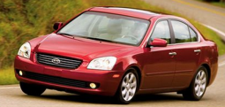 KIA old model cars pictures_2006 Kia Optima in red.PNG