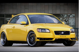 Volvo C30 Evovle car in bright yellow.PNG