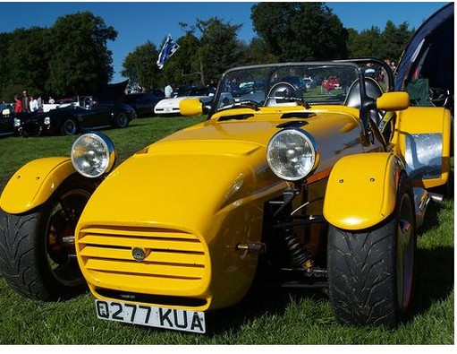 Bright yellow Westfield Sports Car image.jpg