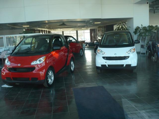 Red and White Smart Car Fortwo Coupes.jpg