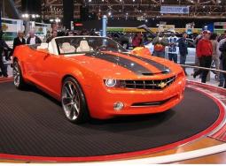 Orange with black lines Chevrolet Camaro concept car photo.jpg